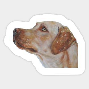 Labrador Retriever Fine Art Painting Sticker